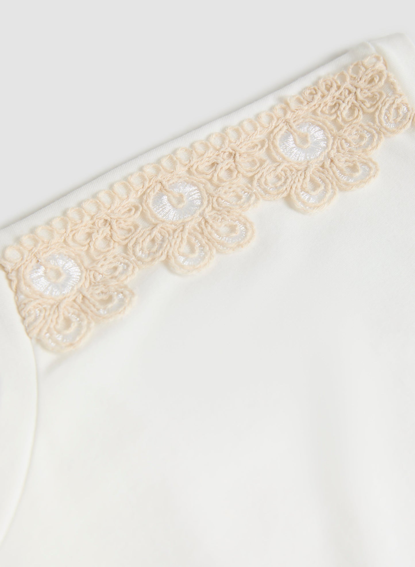 Crochet Hem T-Shirt