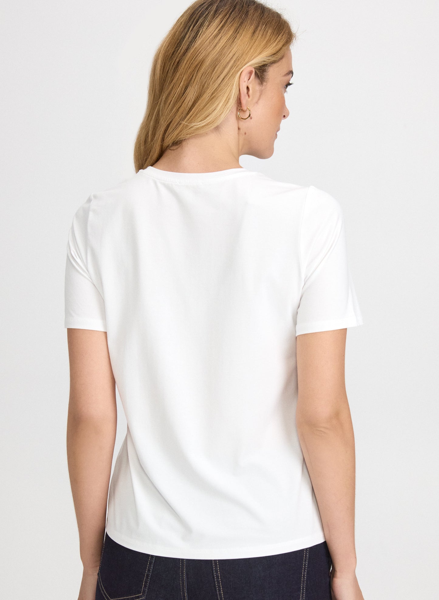 Embellished Cat Print T-Shirt