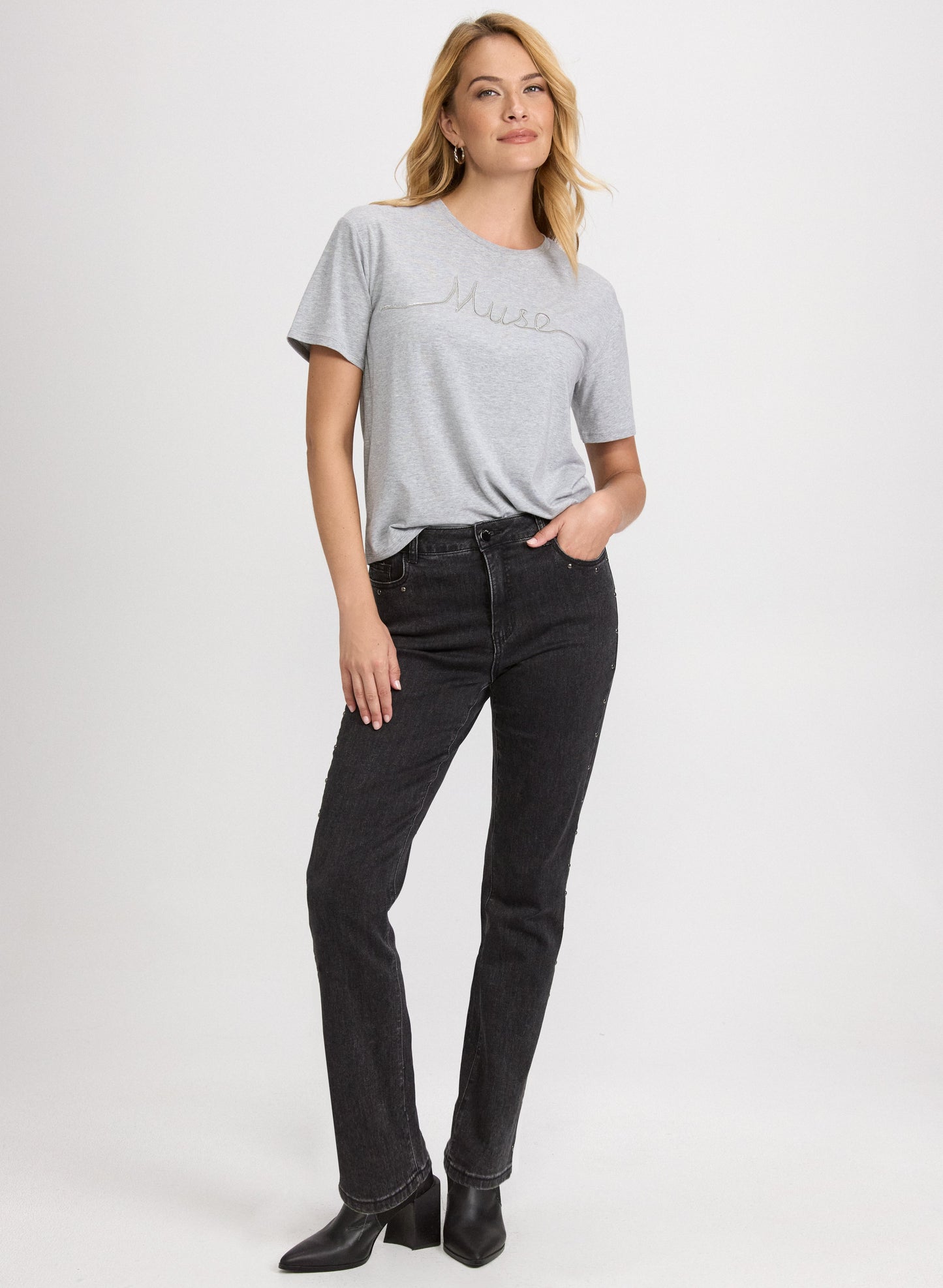 Script Print T-Shirt