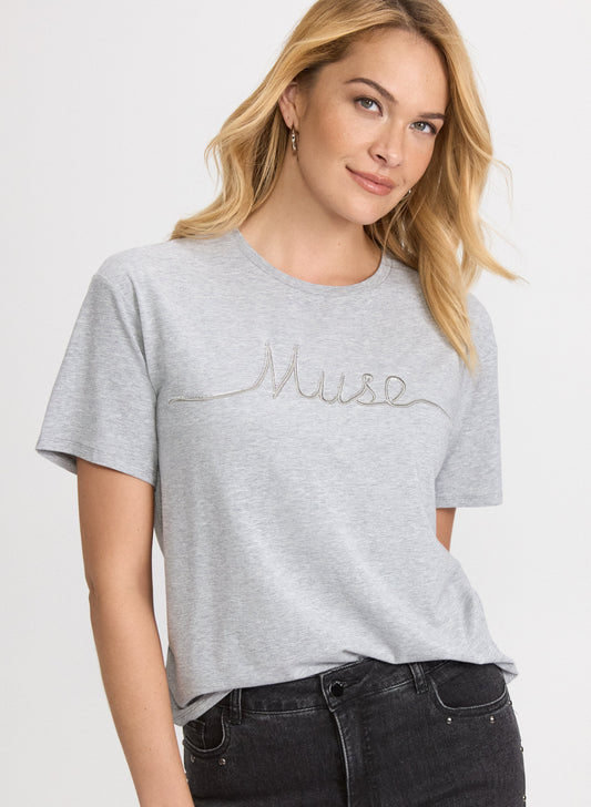 Script Print T-Shirt